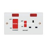 Wenzhou Jinfeng Electirc Co., Ltd. E14 45A Cooker Switch+13A Switched Socket with Neon