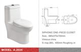 Chaoan Zuzu Sanitary Ware Co., Ltd. Siphonic One-Piece Closet (A-2025) (A-2025)