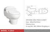 Siphonic One-Piece Closet (A-2022)