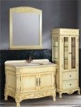Oak Bathoom Cabinet, Oak Antique Bathroom Cabinet with Bathroom Mirror