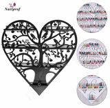 Linnail Nail & Beauty Care Products Co., Limited Nailprof Heart Shape Wall Mounted Gel Nail Polish Display Stand in 2018