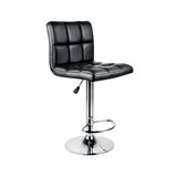 Anji Shengtai Furniture Co., Ltd PU Leather Swivel High Adjustable Bar Stool, Armless Gas Lift Metal Base High Bar Chair with Footres and Backrest for Bar Table