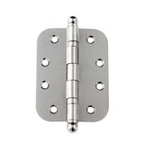 Shanghai Hautine Import and Export Co., Ltd. Big Ball Head Stainless Steel Hinge with 2 Ball Bearing, Satin Chromed, Round Angle