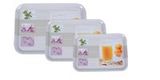 Melmaine 3pcs Tray Set