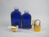 Right Team Holdings Ltd 15ml 30ml Blue Square Glass Bottle Pipette Dropper