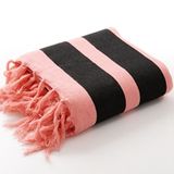 Gaoyang County Anxin Towel Factory Wholesale 100% Cotton Turkish Towel Maufacturer Printed Number Striped Peshtemal Turkish Towel with Tassels Manufacturer