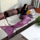 Gaoyang County Anxin Towel Factory 2016 Hot Sell Acrylic Fabric Made Mermaid Blanket