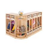 Best Selling Daycare Furniture Children Kitchen Wooden Baby Wardrobe
