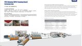 Plastic PVC WPC Foaming Semi-Skinning Board Extrusion Line