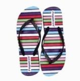 Lady Beach Slippers EVA Printing Stripe Flip Flop