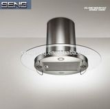 Seng Kitchen Stainless Steel Tempered Glass Round Island Mounted Range Hood