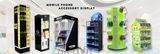 Mobile Phone Accessory Display with LED Cigarette Display