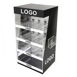 Auto Feed Products Spring Loaded Counter Shelf Cigarette Pusher Acrylic Display Stands for Smoke Shop