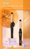 K· Skin Hair Curler Hair Curling Iron Wand Hair Curling Wand for Men and Women with Directional Buttons LED Screen 9 Temp 30s Fast Heating & Anti-Scald