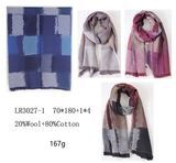 2017 New Fashion Colorful Graid Woven Scarf