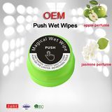 Jieya China Supplier Single Push Wet Wipes for Glasses/Screen/TV/Computer/ Lens Cleaning Wet Wipes Antidusting / Antibacterial Cleaning Wet Wip