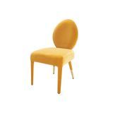 Wooden Frame Velvet Upholstered Dining Chairs with Metal Tip Legs Modern Dining Room Chairs Living Room Desk Side Chair