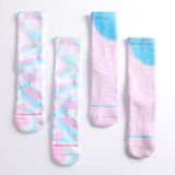 Dye-Tie Men Women Cotton Sports Socks