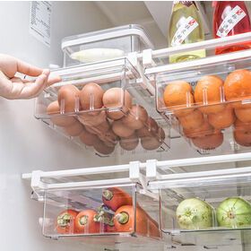 Kitchen Large Capacity Fridge Egg Holder Household Fresh Storage Box Multi-Layer Chicken Egg Storage Container for Refrigerator