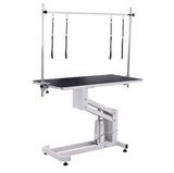 Large Dog Hydraulic Pet Grooming Table Non Slip Z-Lift Heavy-Duty Stainless Steel Frame Electric Pet Dog Grooming Table