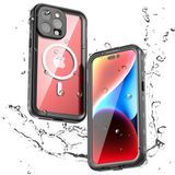 Shellbox Factory Wholesale IP68 Rating iPhone 15 Waterproof Phone Case for iPhone 15 Series with Built-in Screen Protector