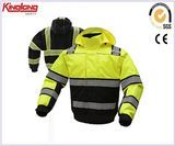 Hi Vis Work Personal Security Guard Traffic Protective Yellow Safety Equipment Workwear Waterproof Reflective Jacket