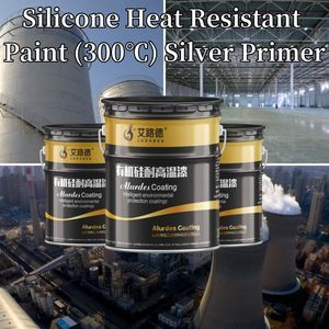 Source Manufacturer Silicone High Temperature Resistant Paint (300º C) Silver Primer Thermal Power Plant Pipeline Storage Tank High Temperature Resistance