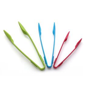 hot sales 3pcs nesting food grade plastic kitchen steak clip food tongs