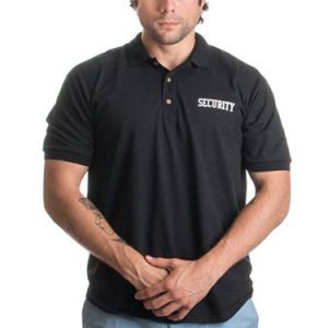 Men Safety Service Tops Uniform 100% Polyester Moisture Wicking Polo Shirt with Security Logo Printing