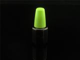 Black Colored Glass Nail Polish Bottle with Top and Brush