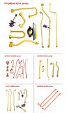 Excavator Parts: Hydraulic Cylinder Oil Pipes, Suitable for E336 349, Inlet Pipe Return Pipe for Digger Arm Boom Bucket Stick Distribution Valves Steel Pipe
