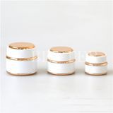 Luxury Small Cosmetic Jar Double Wall Round Shape Plastic Face Cream Container with Lid