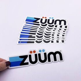 waterproof vinyl laptop label personalized cut custom brand logo printing stickers permanent adhesive die cut kwaii stickers