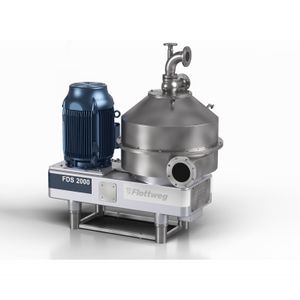 Nozzle separators for the continuous separation of solids from liquids