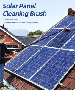 Adjustable Solar Panel Cleaning Brush Water Fed Pole Cleaning Kit Outdoor Window Washing Equipment
