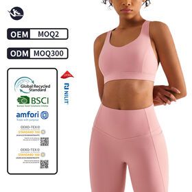 Gym Clothing Women Padded Sports Bra Cross Beauty Back For C D Cups Girls