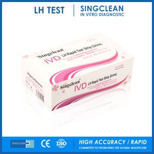 Singclean Wholesale CE Approved Ivd One Stepd Rapid Homely Meidcal Lh Test Strip Kit for Irregular Menstrual Periods