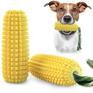 Corn Stick Idestructible Tough Durable Squeaky Interactive Teeth Cleaning Dog Toys