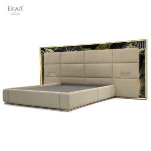 New Design Bedroom Widescreen Bed Set Modern Furniture Double Bed