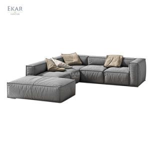 Modern Living Room Furniture Fabric Upholstered Multi-Seat Modular Sofa