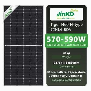 Jinko Longi Brand Green Energy Ja Trina N Type Tier 1 Solar Panel 420W 435W 450W 575W Solar Panel with Best Price Free Shipping