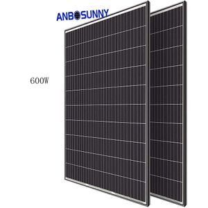 500w 550w 600w perovskite solar panel 182 cell roof system tier 1 solar panels mono half cells eu