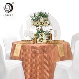 Jacquard Damask Wellington Table Cloth for Hotel Wedding Banquet