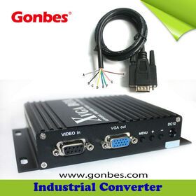 Industrial CNC CRT Monitor Repair MDA BNC to VGA Converter Box