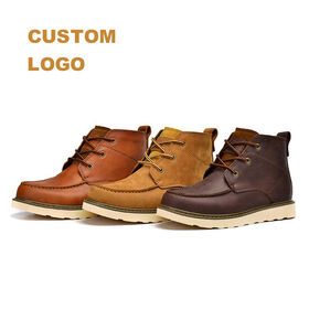 High Quality Winter Leather Shoes Leisure Skid Boots Retro Sneaker Man Casual Shoes OEM Men's Ankle Boots
