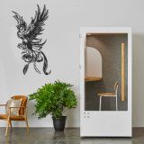 Phoenix Metal Black Wall Art Decor Living Room Home Decoration