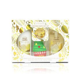 Christmas  body wash customized Artwork and Customized Fragrance bath  gift set