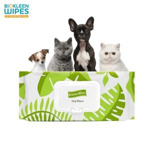 Biokleen Custom Packaging Travel Size OEM China Suppliers Manufacturers Luxury Lavender Soft Secret Pet Wipes for Dogs Hypoallergenic