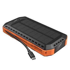 2022 New Coming Energy Recycle Portable Battery Charger External Charging Pack Solar Power Bank 20000mah