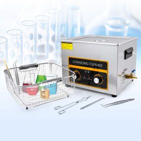 Time Heat Power Adjust Ultrasonic Cleaner 4.5L Glassware Engine Block Ultrasound Manual Cleaning Machine Tank aluminum